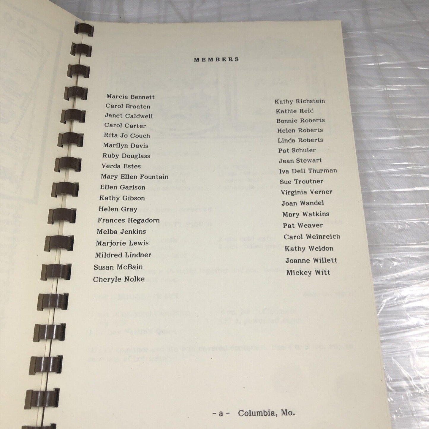 Vintage Missouri Mizzou American Business Women’s Association Cookbook