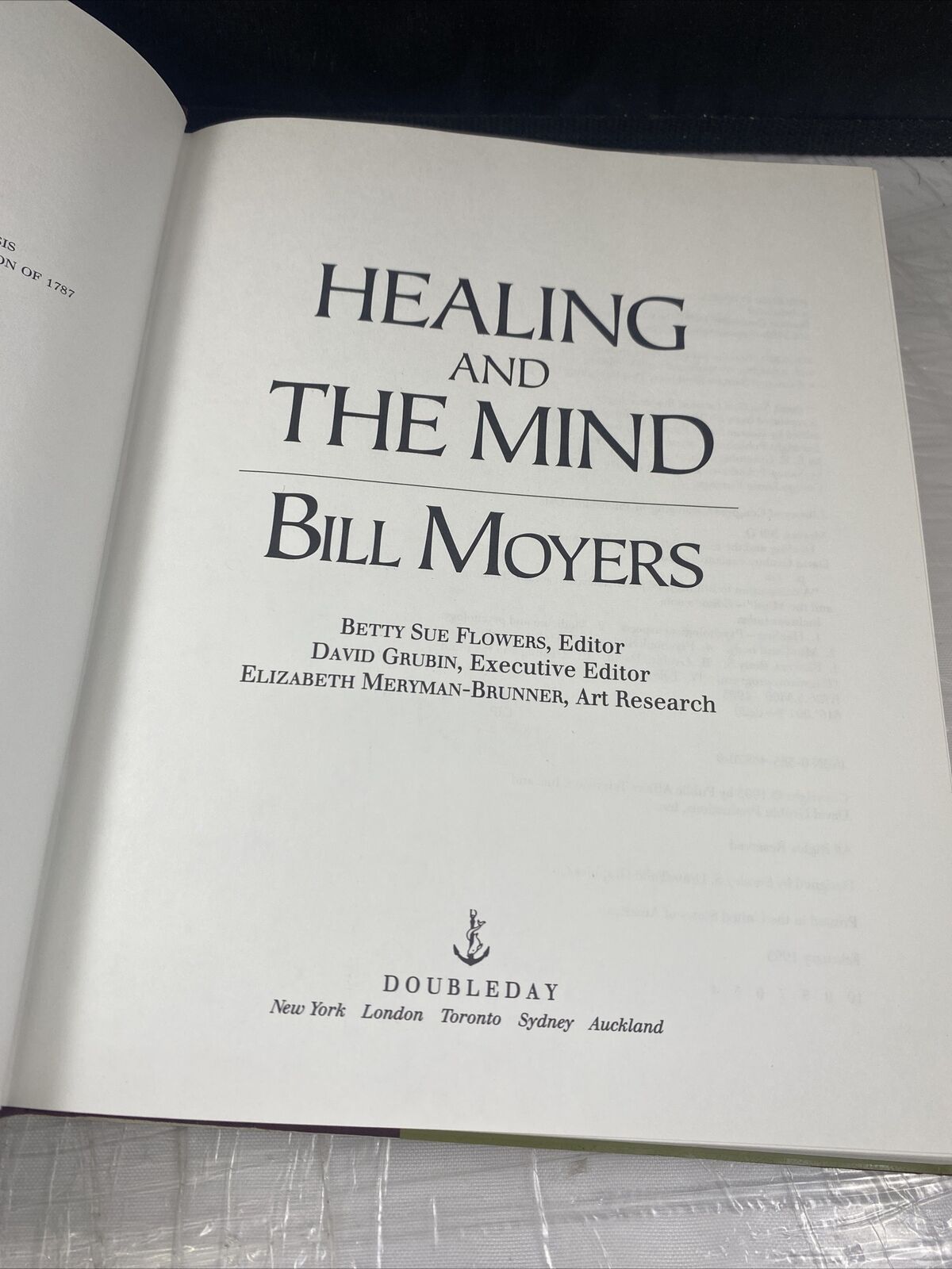 Healing and the Mind - paperback, Bill Moyers Self Help Health Healing Psycholog