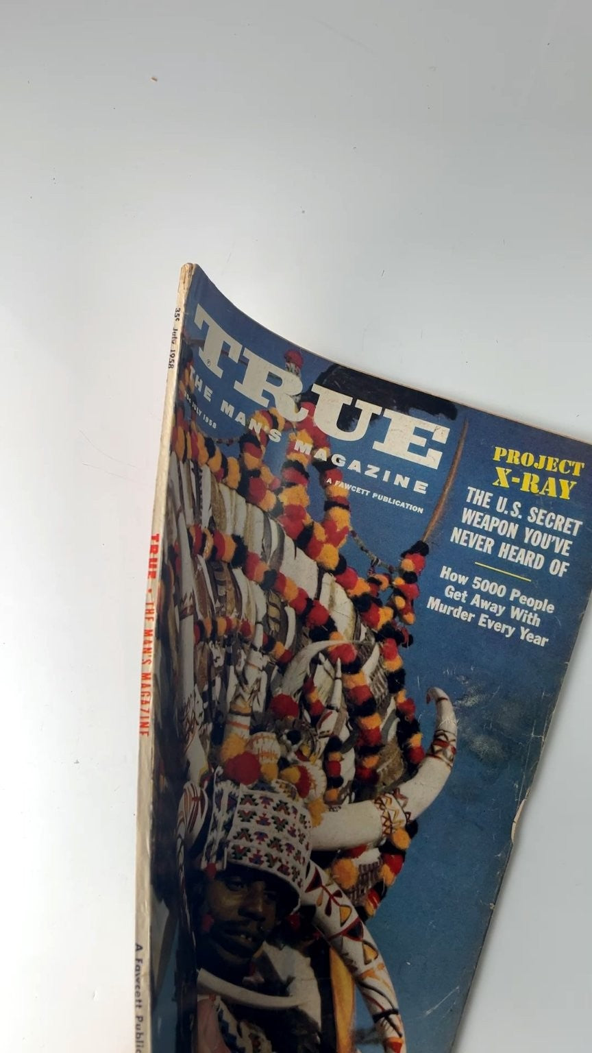 True The Man's Magazine July 1958 Illustrated Fawcett Publication