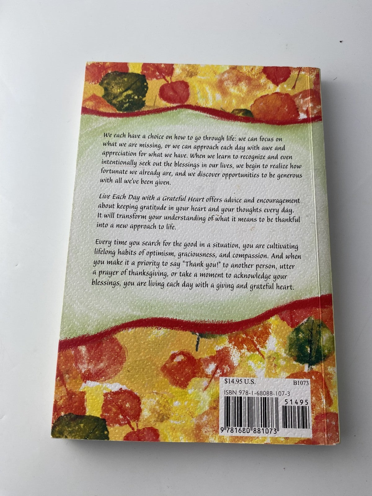 Live Each Day With a Grateful Heart Blue Mountain Arts Collection Softcover 2017