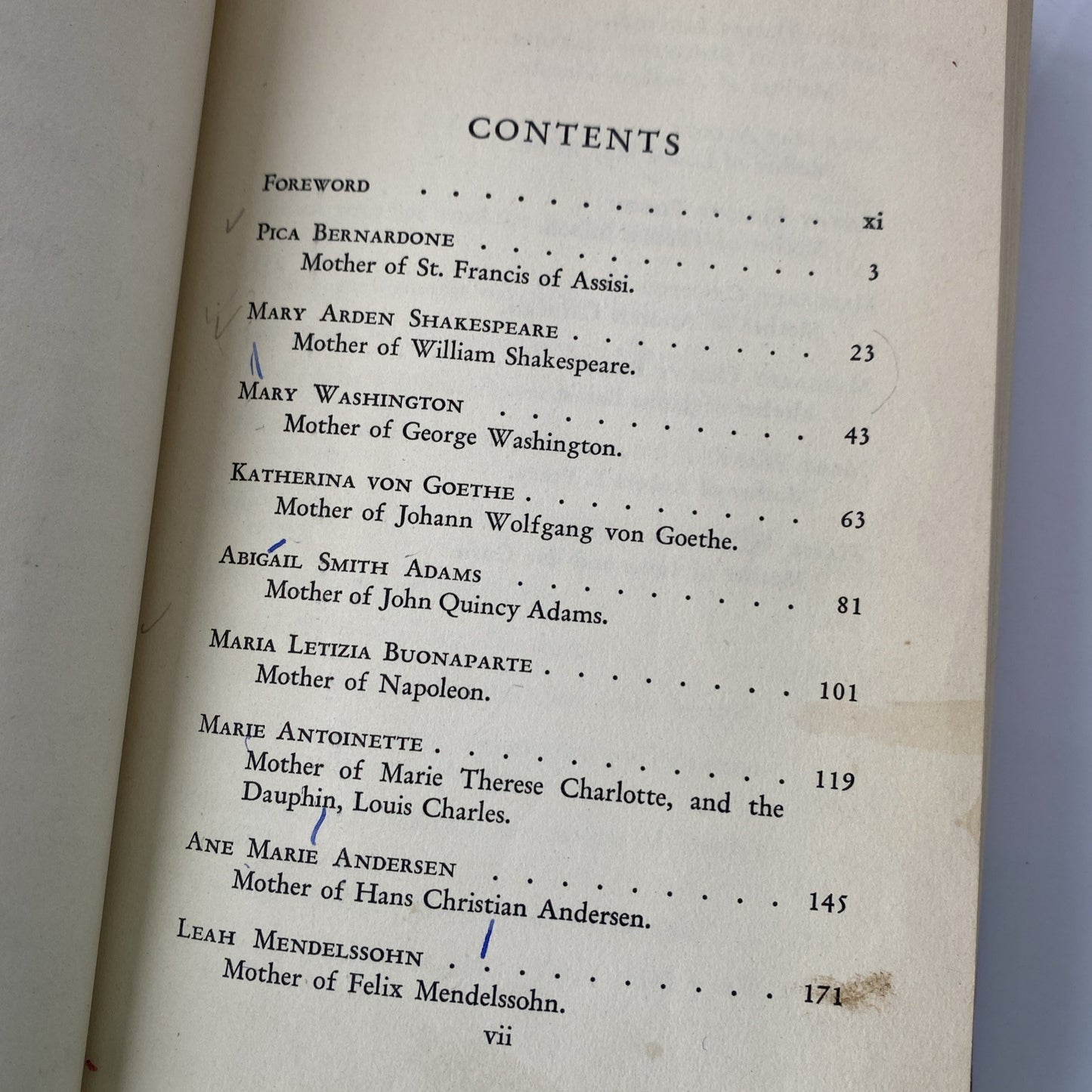 "Famous Mother's And Their Children" Anna C. Chandler Rare Vtg 1938 Ex Lib Uniqu