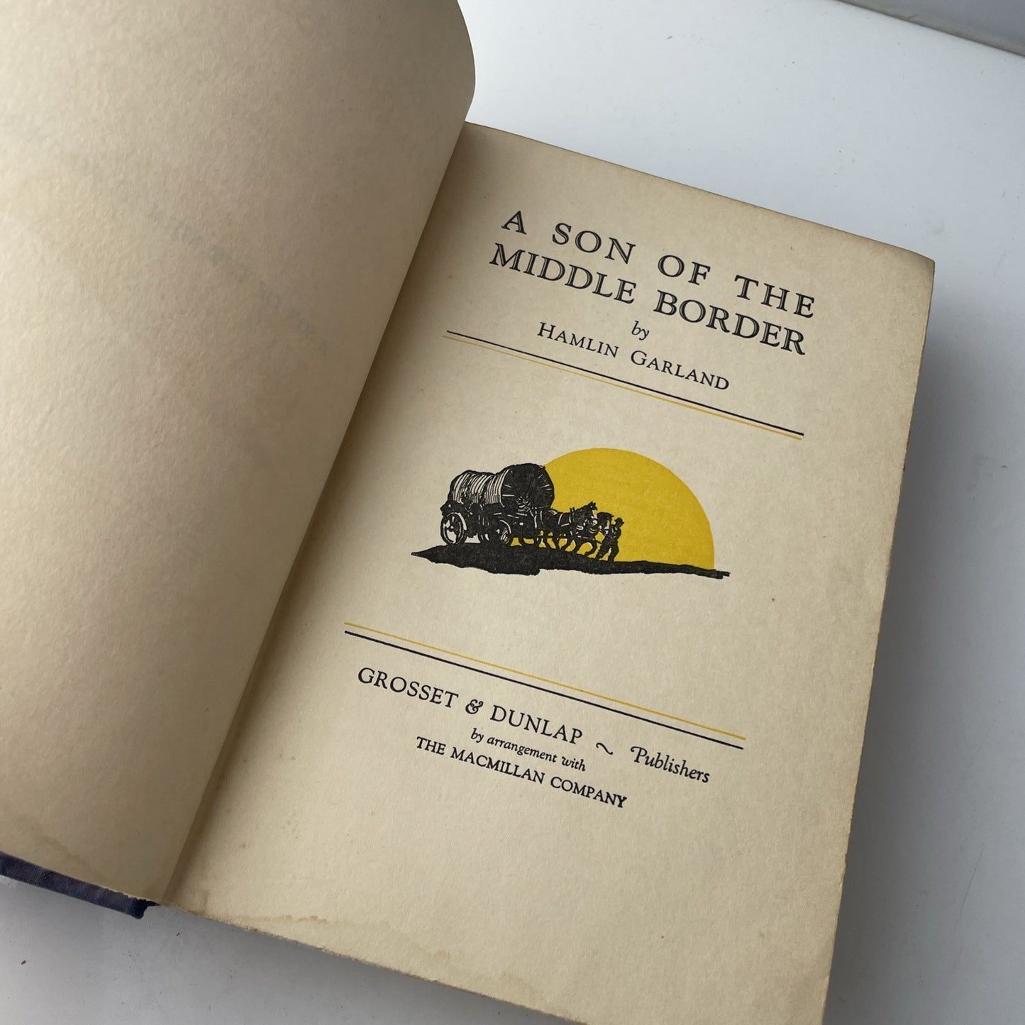 1928 Antique Novel "A Son of the Middle Border" Hamlin Garland