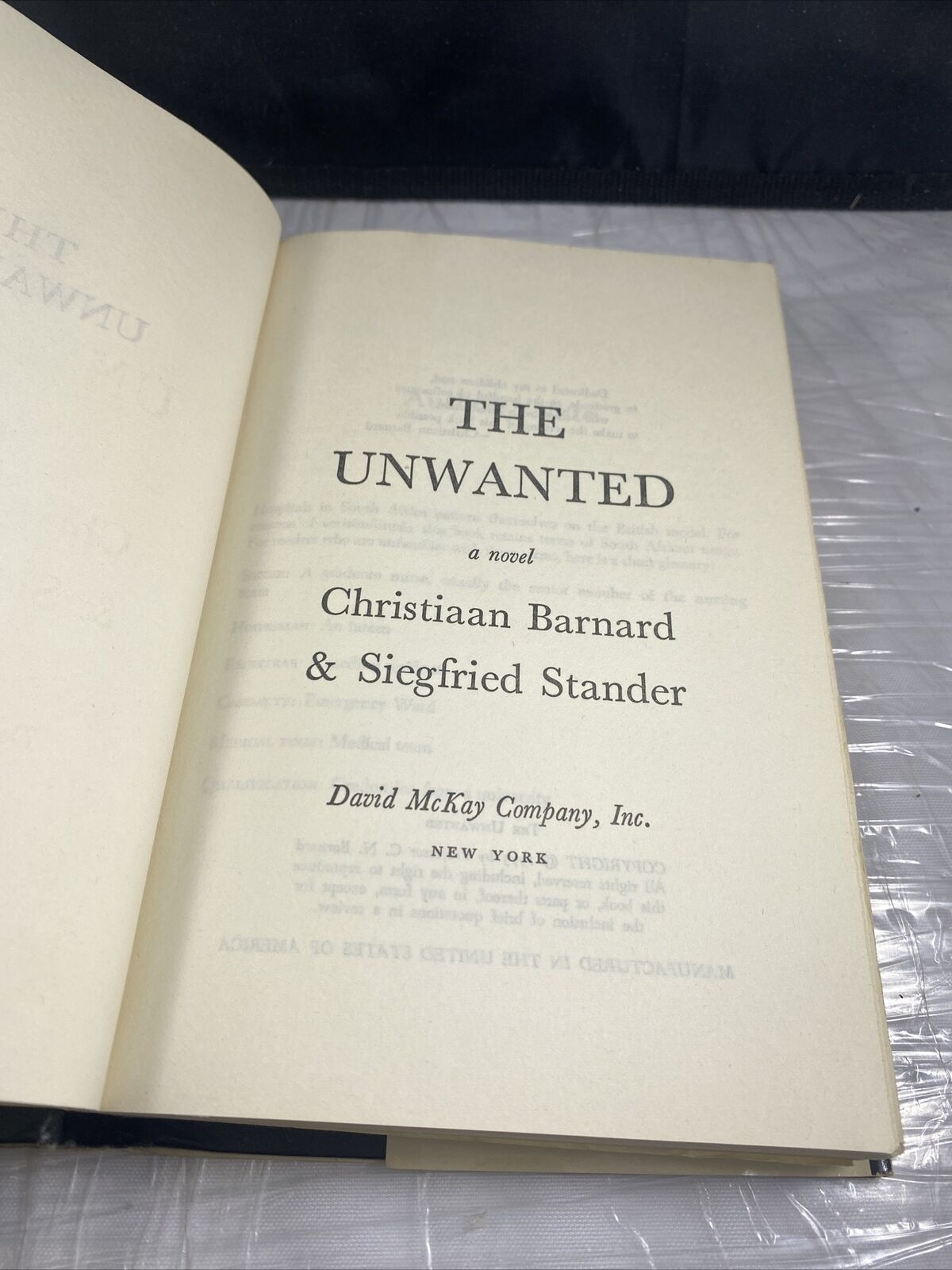 Dr. Christiaan Barnard The Unwanted 1975 First Edition Hardcover Vintage BCE