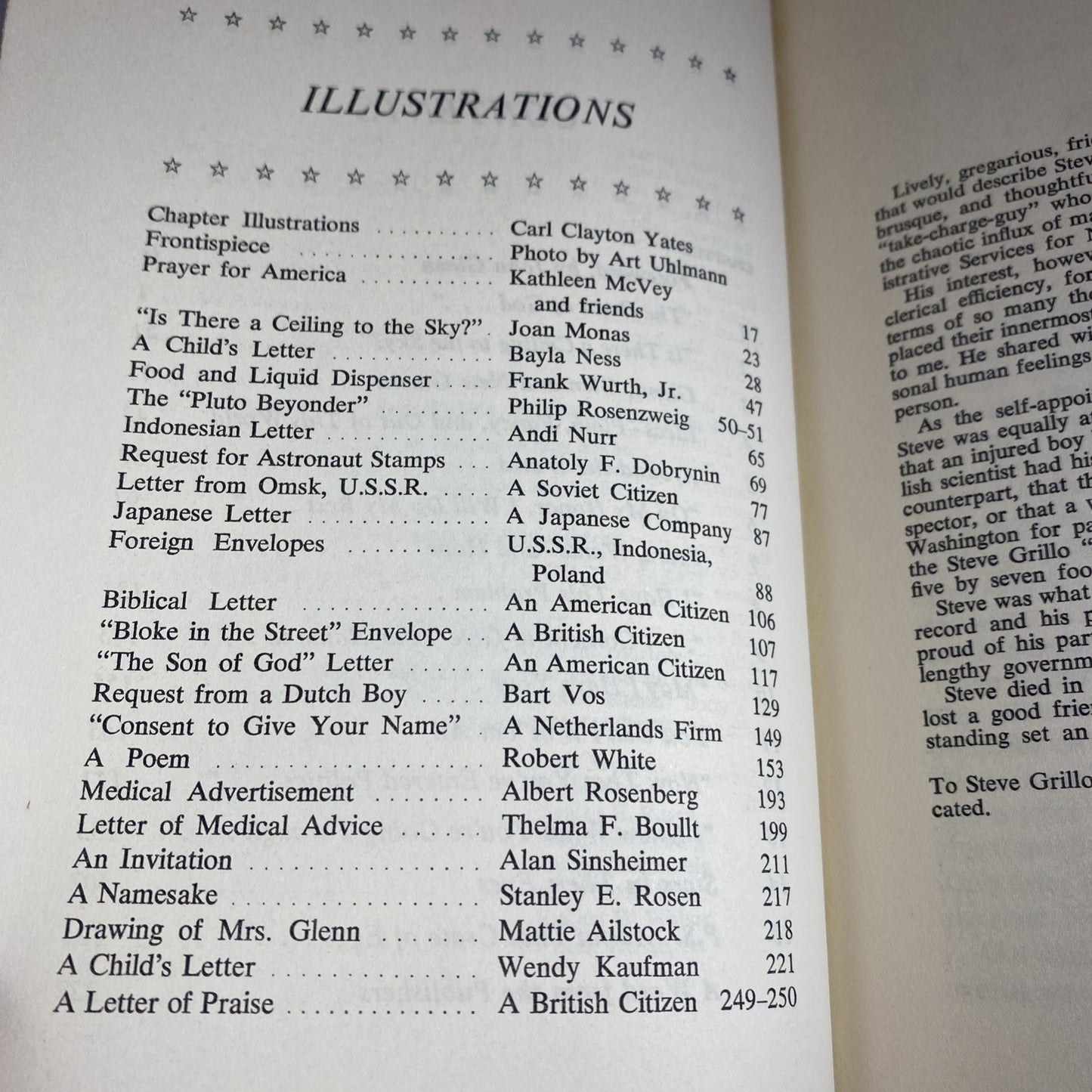 Letters To John Glenn World Book 1964 P. S. I Listened To Your Heartbeat
