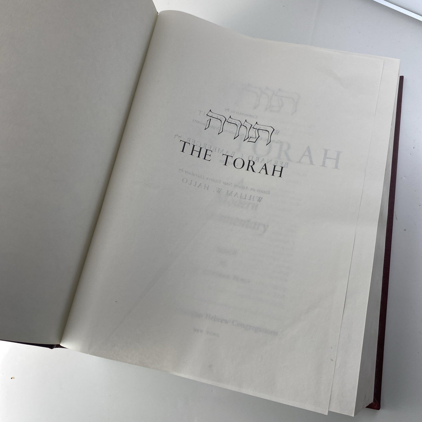 The Torah by The Union of American Hebrew Congregations, copyright 1981