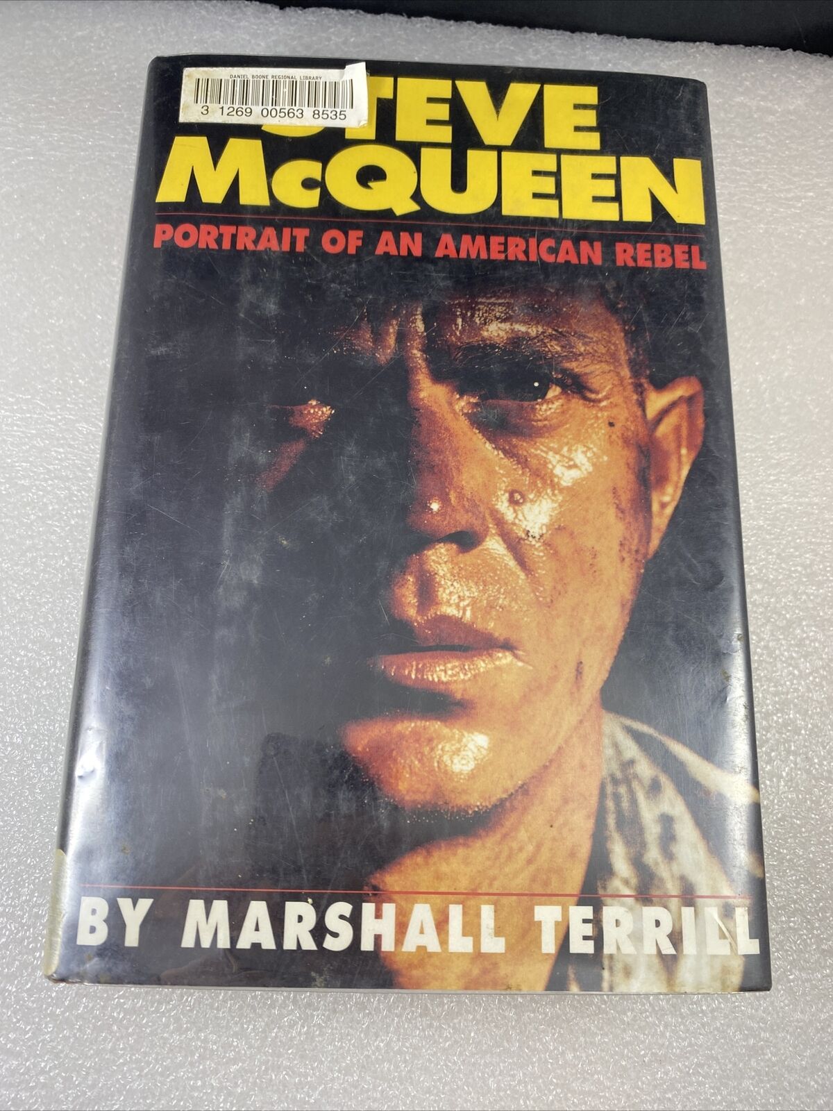 STEVE McQUEEN PORTRAIT AMERICAN REBEL -MARSHALL TERRIL 1st printing Ed Ex Libris