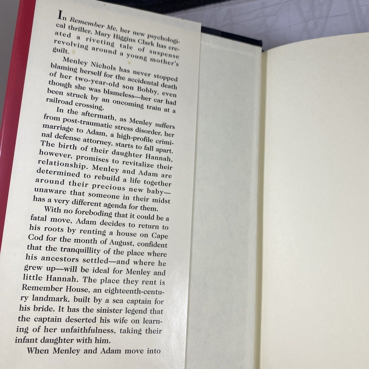 Remember Me by Clark, Mary Higgins Book Club Edition Vintage