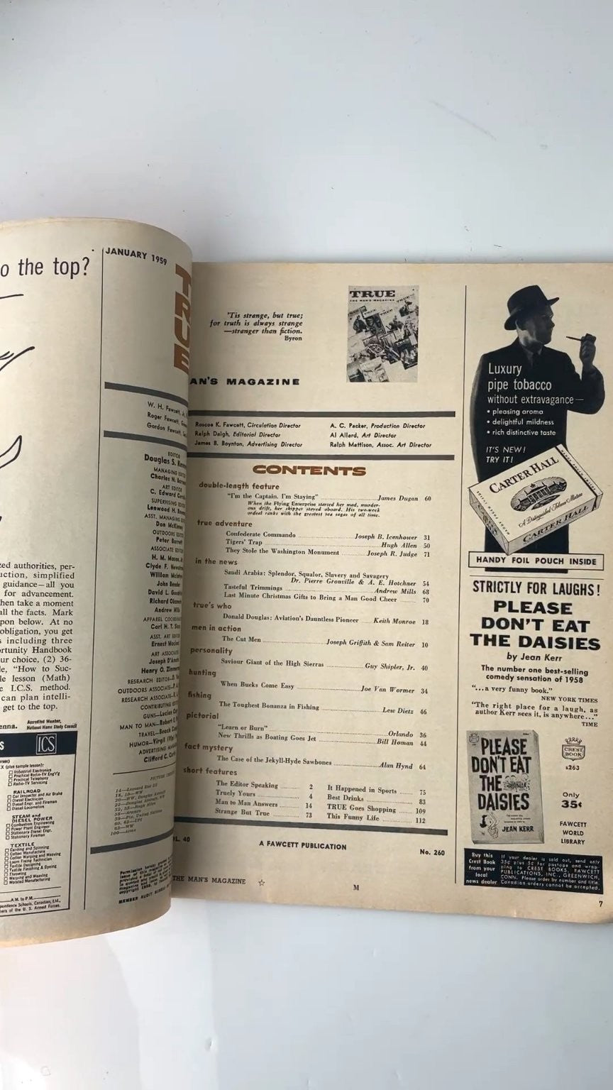 True The Man's Magazine January 1959 Slavery & Savagery Saudi Arabia