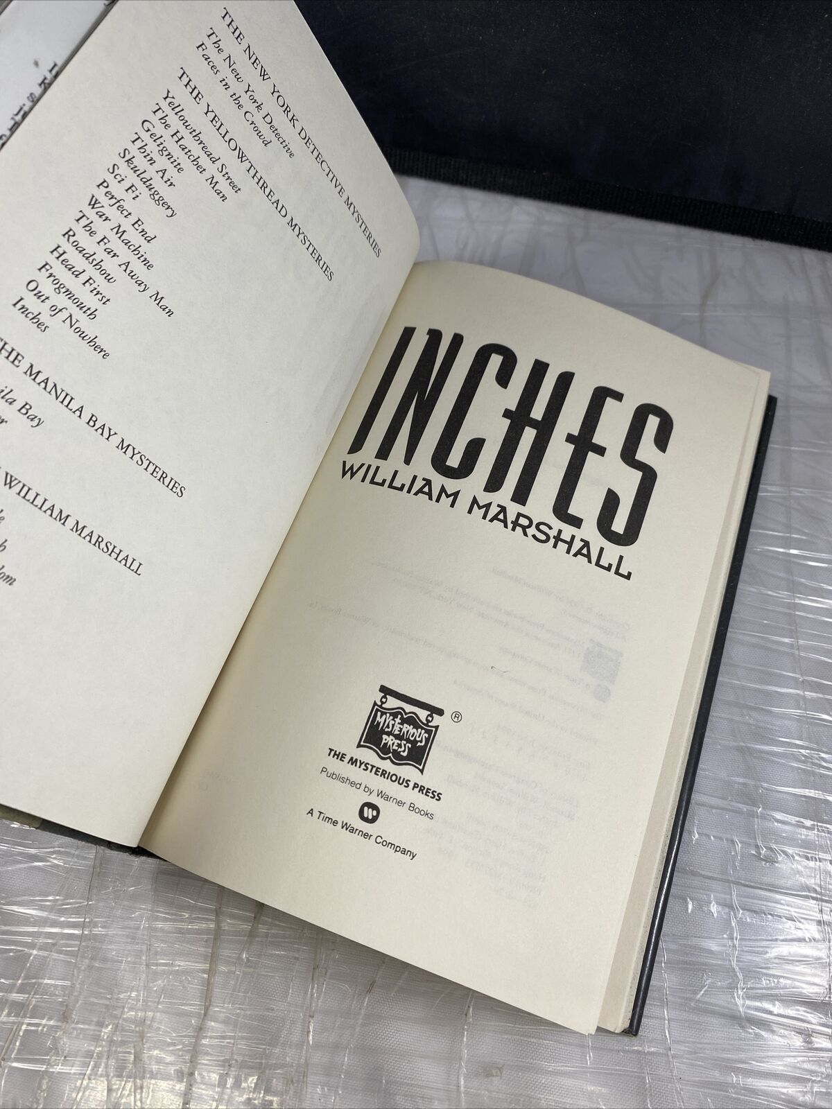 Marshall, William Leonard INCHES 1st Edition 1st Printing