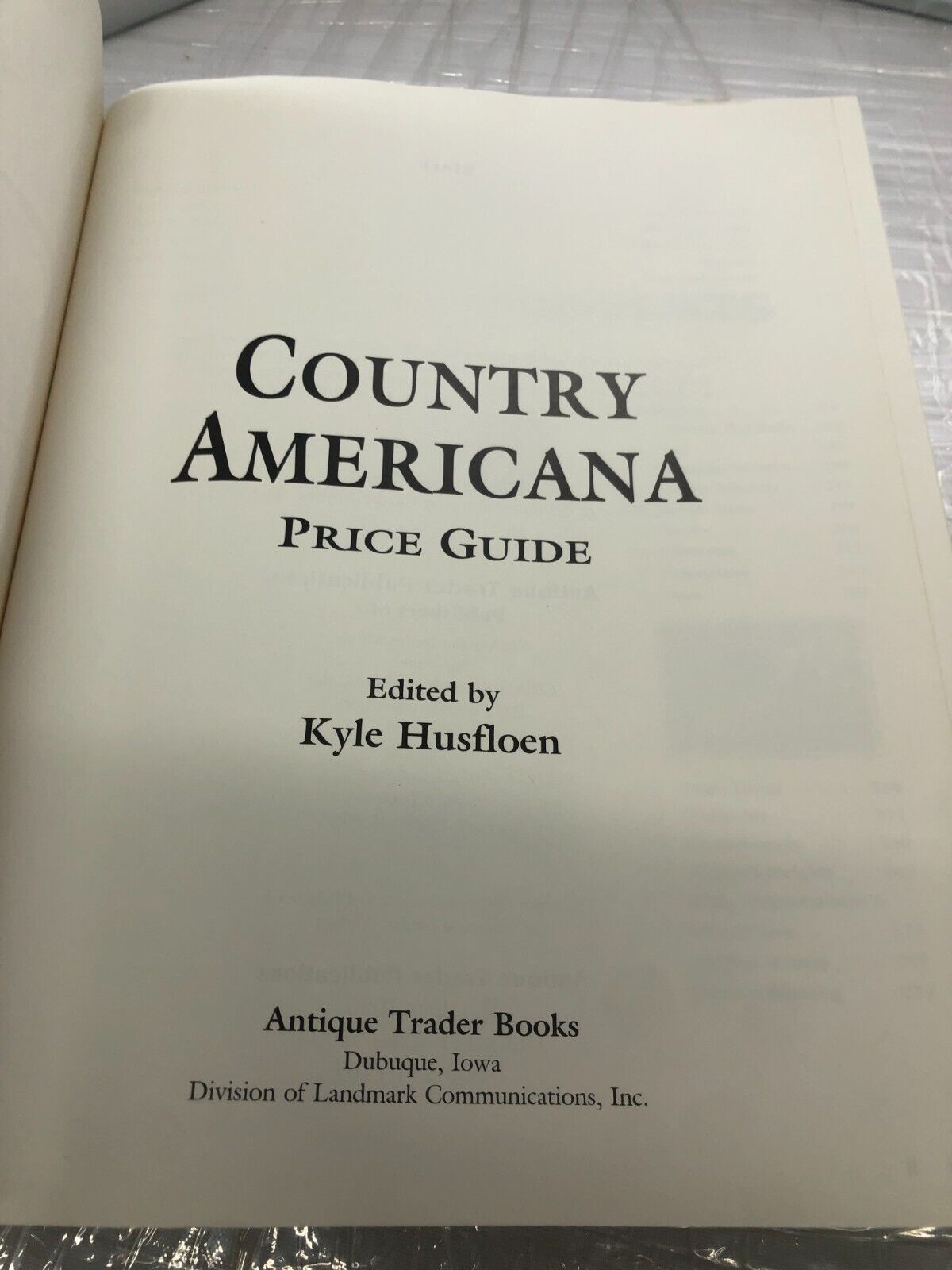 Country Americana: Price Guide - Paperback By Husfloen, Kyle - 1996