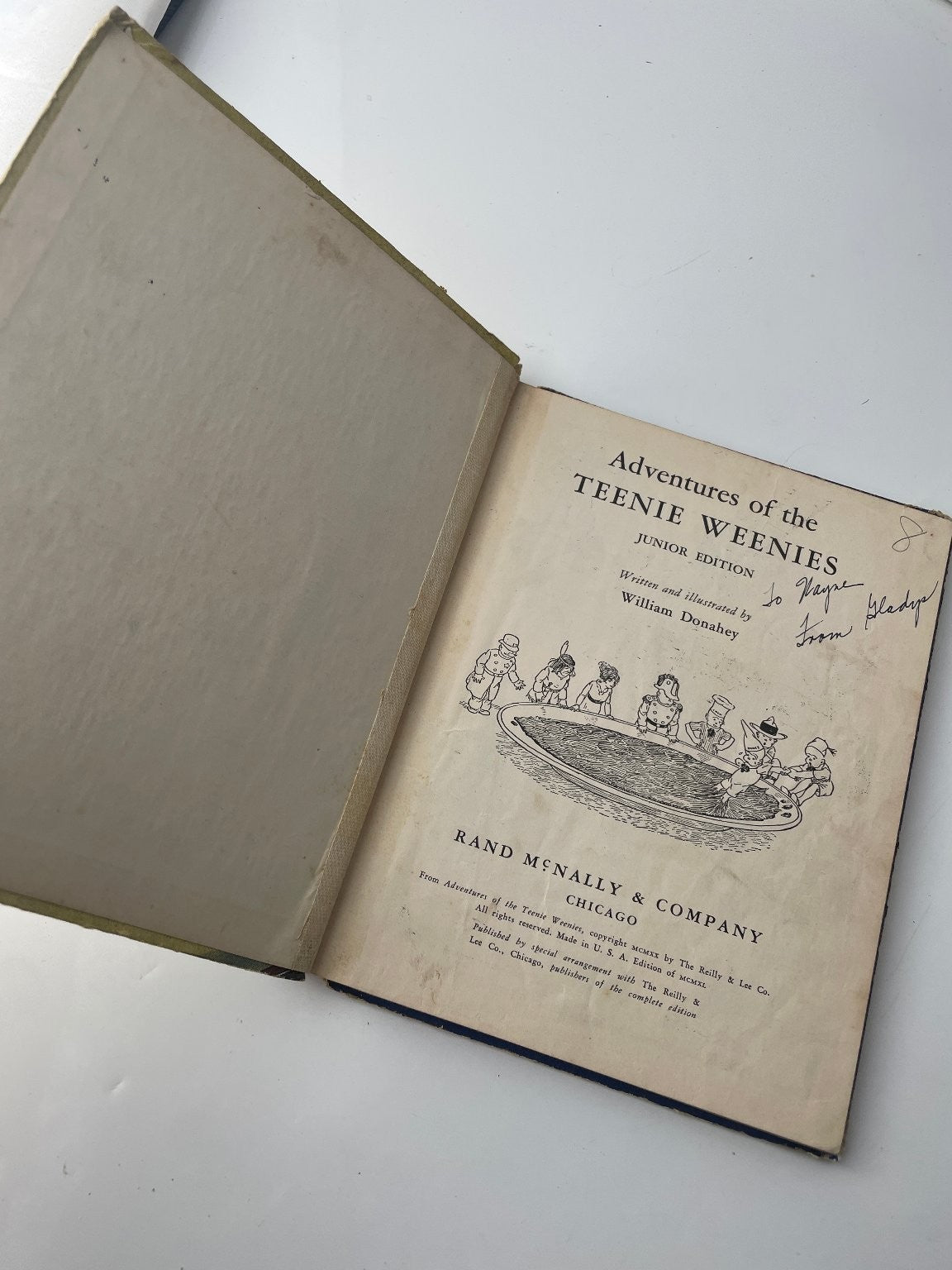 Adventures of the Teenie Weenies Wm. Donahey Junior Edition Rand McNally