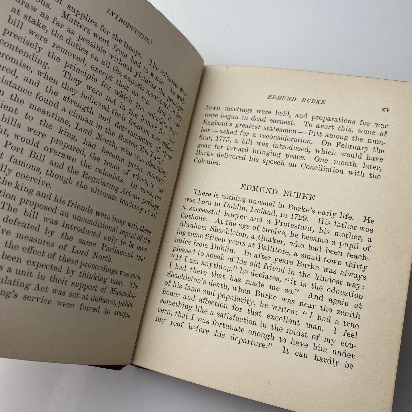 Antique Pocketbook Burke's Speech On Conciliation With America (hardcover 1899)