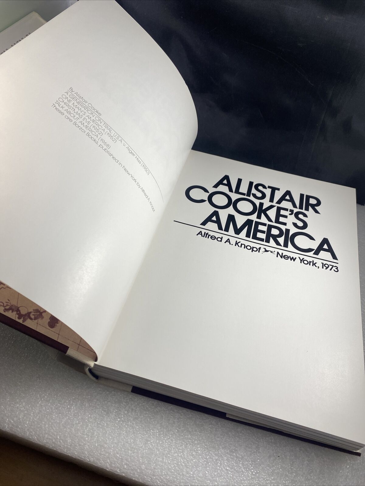 Alistair Cooke's America by Alistair Cooke (1973, Hardcover) Good First Edition