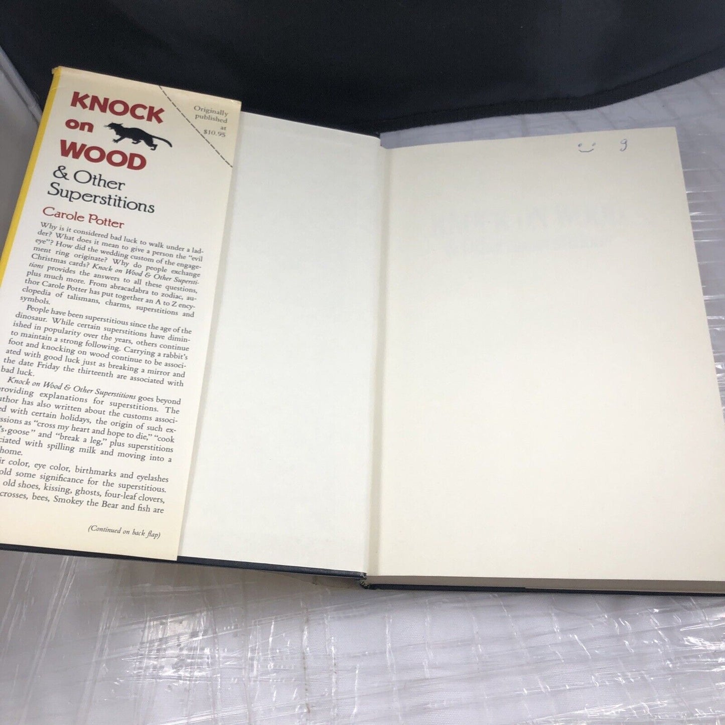 KNOCK ON WOOD SUPERSTITION By Carole Potter - Hardcover Occult Taboo Book