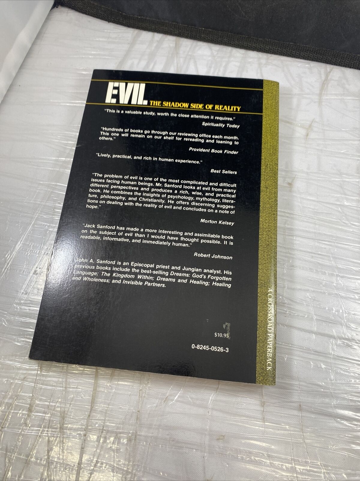 Evil: The Shadow Side of Reality John A. Sanford Vintage 90s Spirituality Taboo