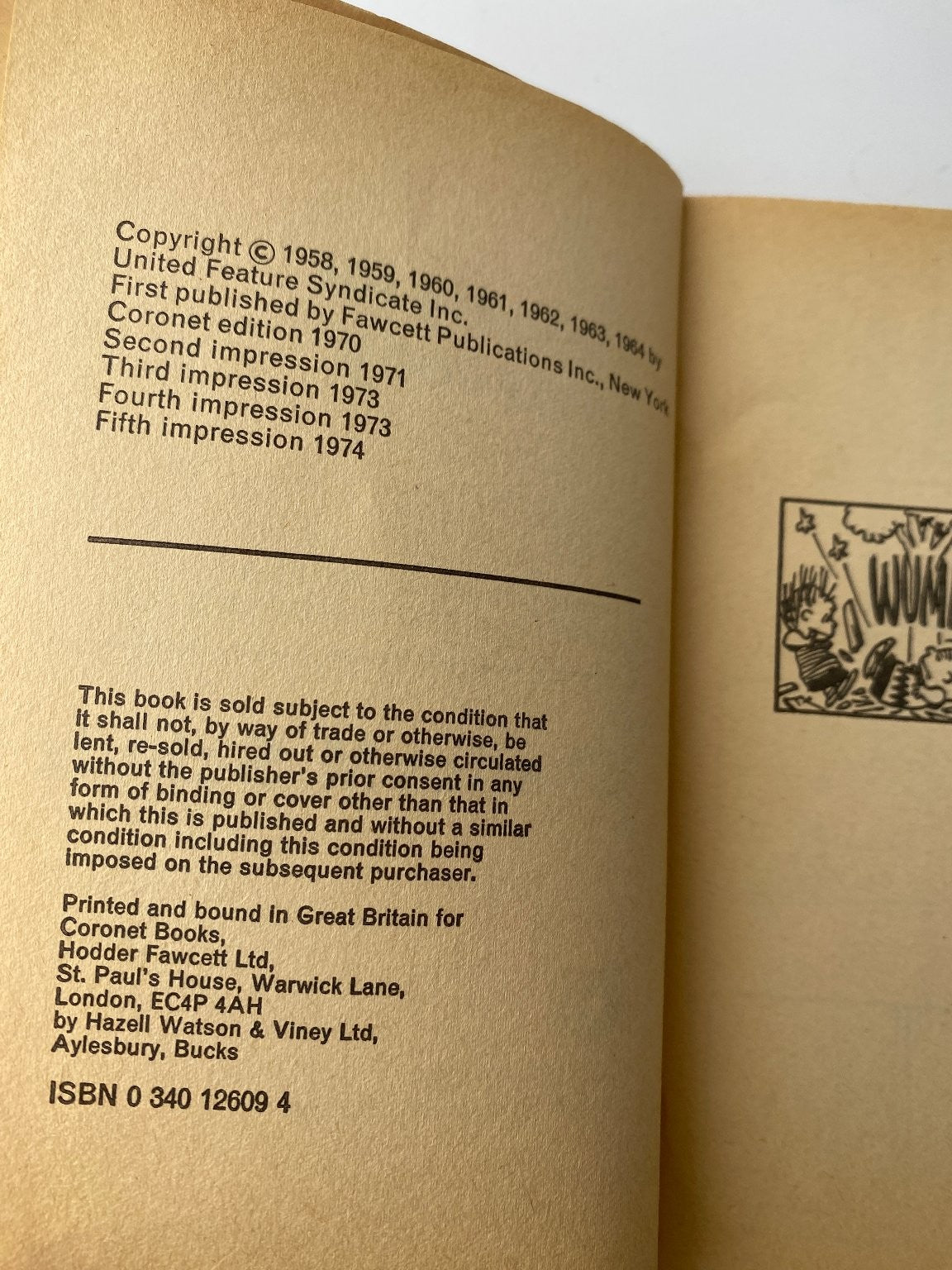 Peanuts for Everybody by Charles M. Schulz 1970 Coronet Illustrated