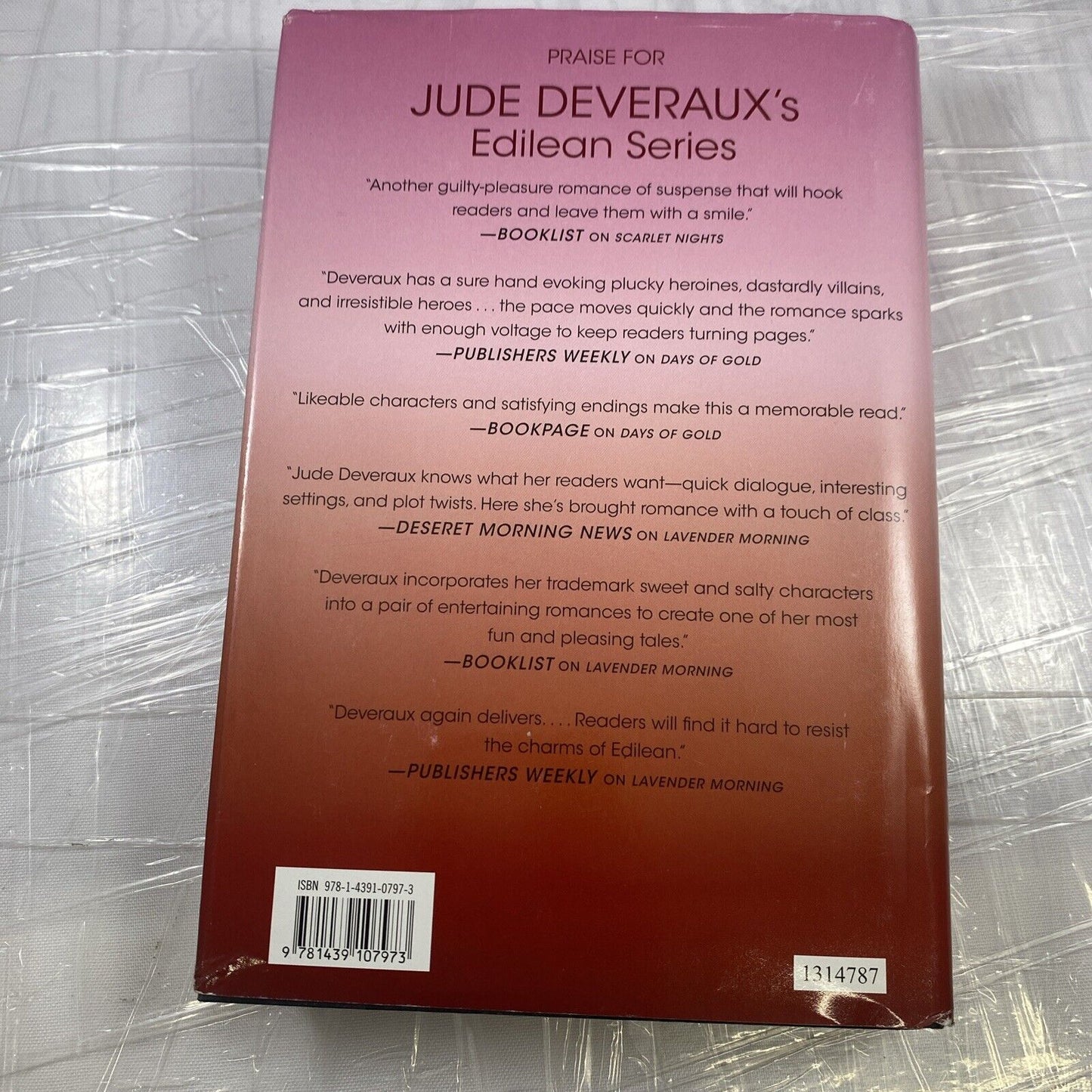 Scarlet Nights by Jude Deveraux (2010, Hardcover) W/Dust Jacket Book Club Ed VG