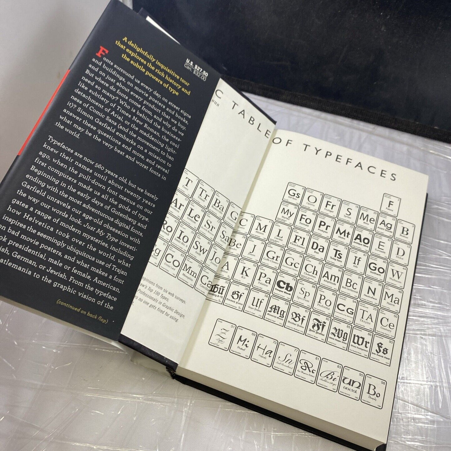 Just My Type: A Book about Fonts by Garfield, Simon Hardcovery Typography Book