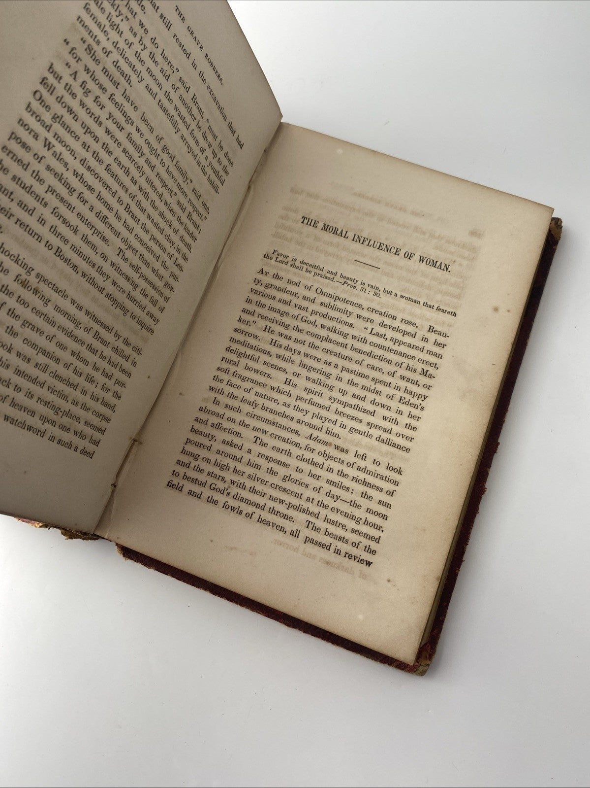 Antique Red Gilded Cover 1853 The Keepsake Of Friendship A Gift Book Hardcover