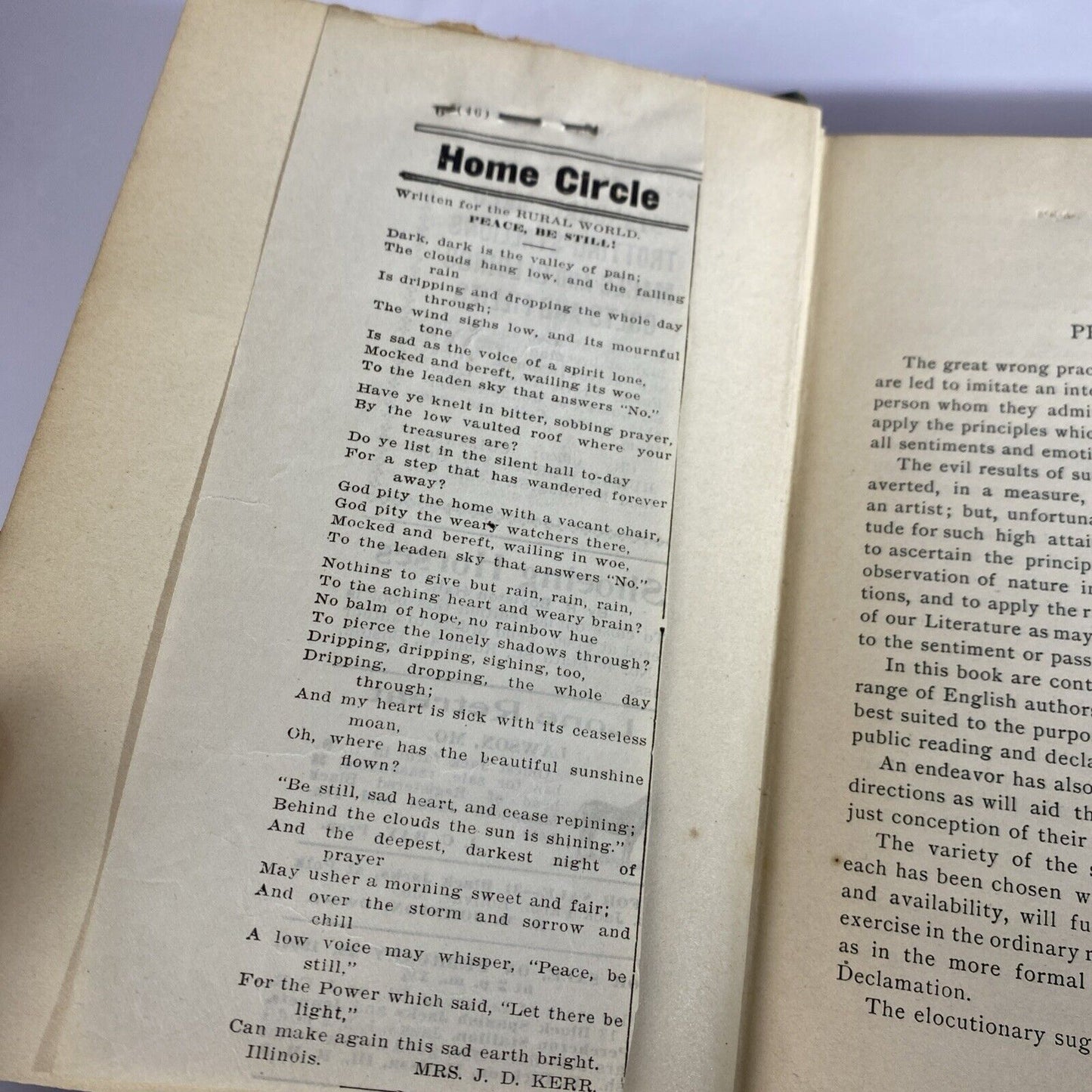 Choice Readings by Robert McLean Cumnock 1898 Antique Entertaining Textbook Rare