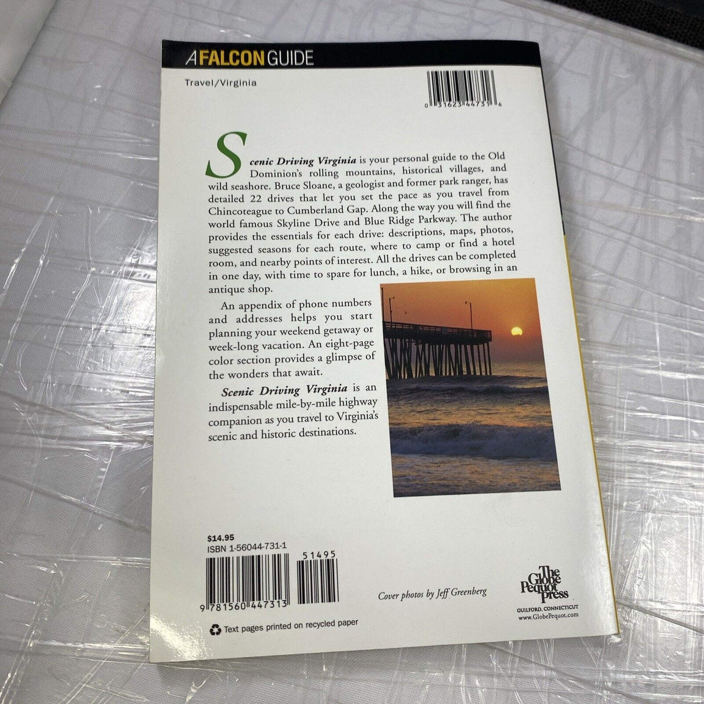 Scenic Driving Virginia - Paperback, by Sloane Bruce - Very Good