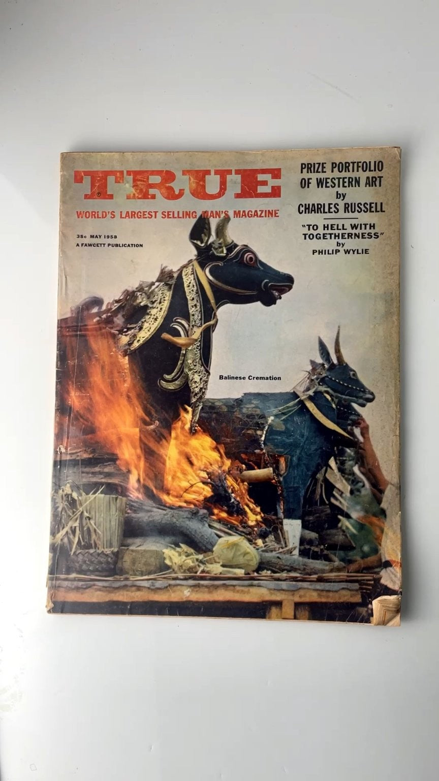True Magazine May 1958 Charles Russell Western Art Illustrated