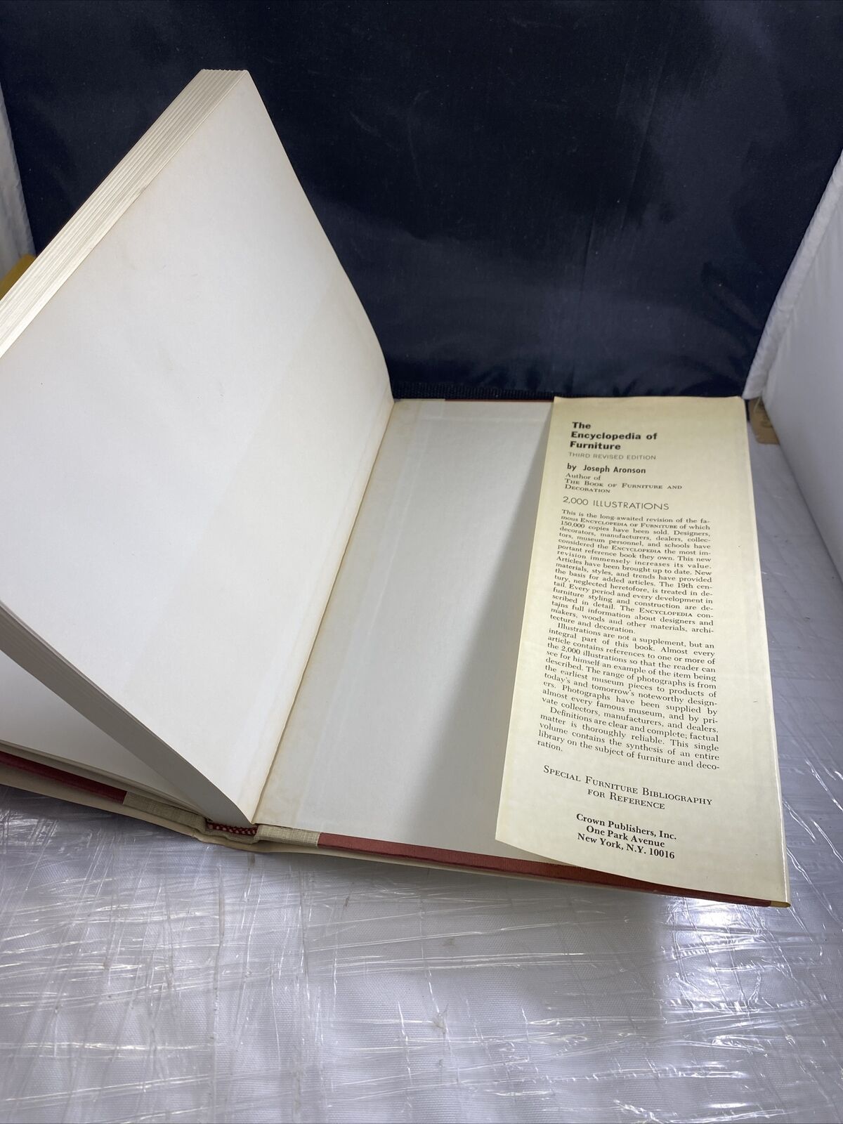 Fine Points of Furniture by Albert Sack c1950 304pp Used Hardback Book