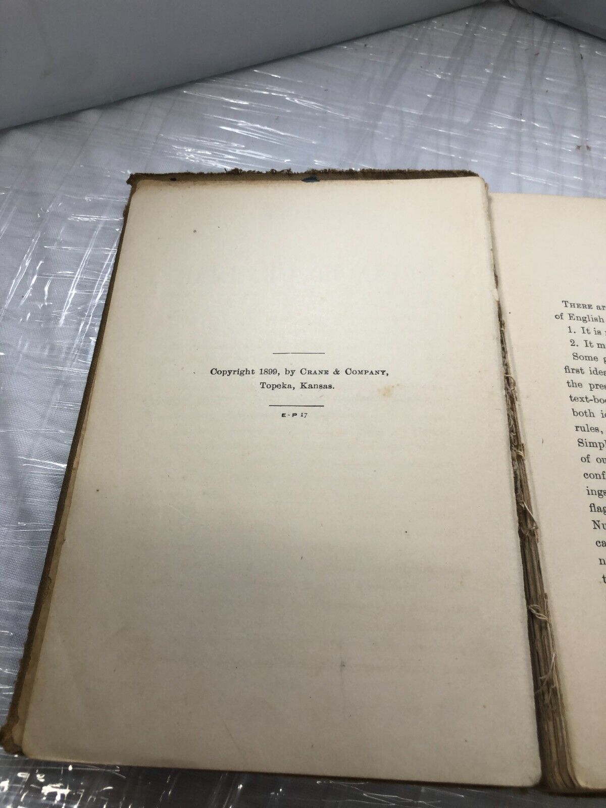 HOENSHEL'S ADVANCED GRAMMAR BOOK AMERICAN BOOK COMPANY HARDCOVER COPYRIGHT 1899