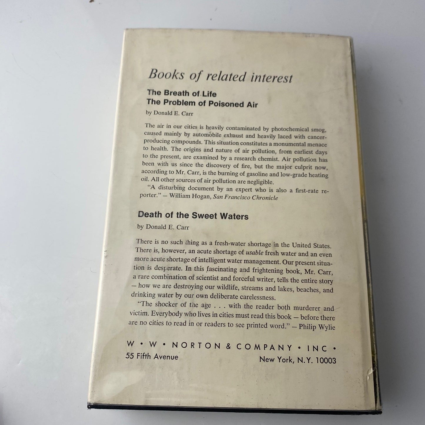 Our Precarious Habitat Melvin A. Benarde 1970 First Ed Environmental movement