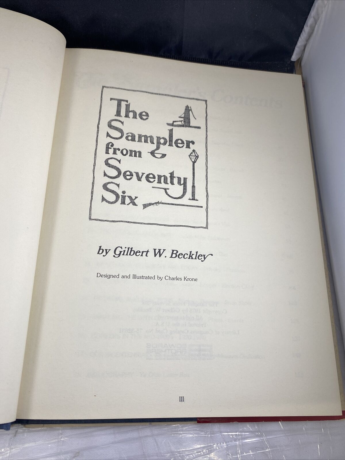 Sampler from Seventy-Six Gilbert Beckley Signed Book Vintage American History