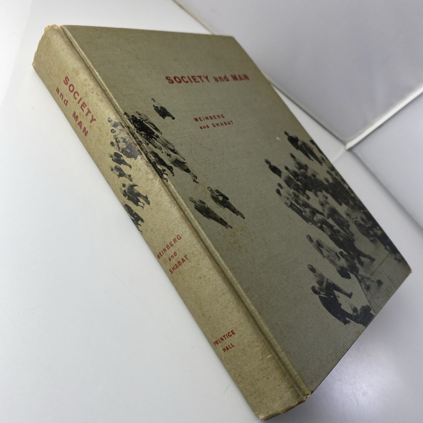 Vintage 60s Sociology History Textbook 1965 Society and Man 7th Edition