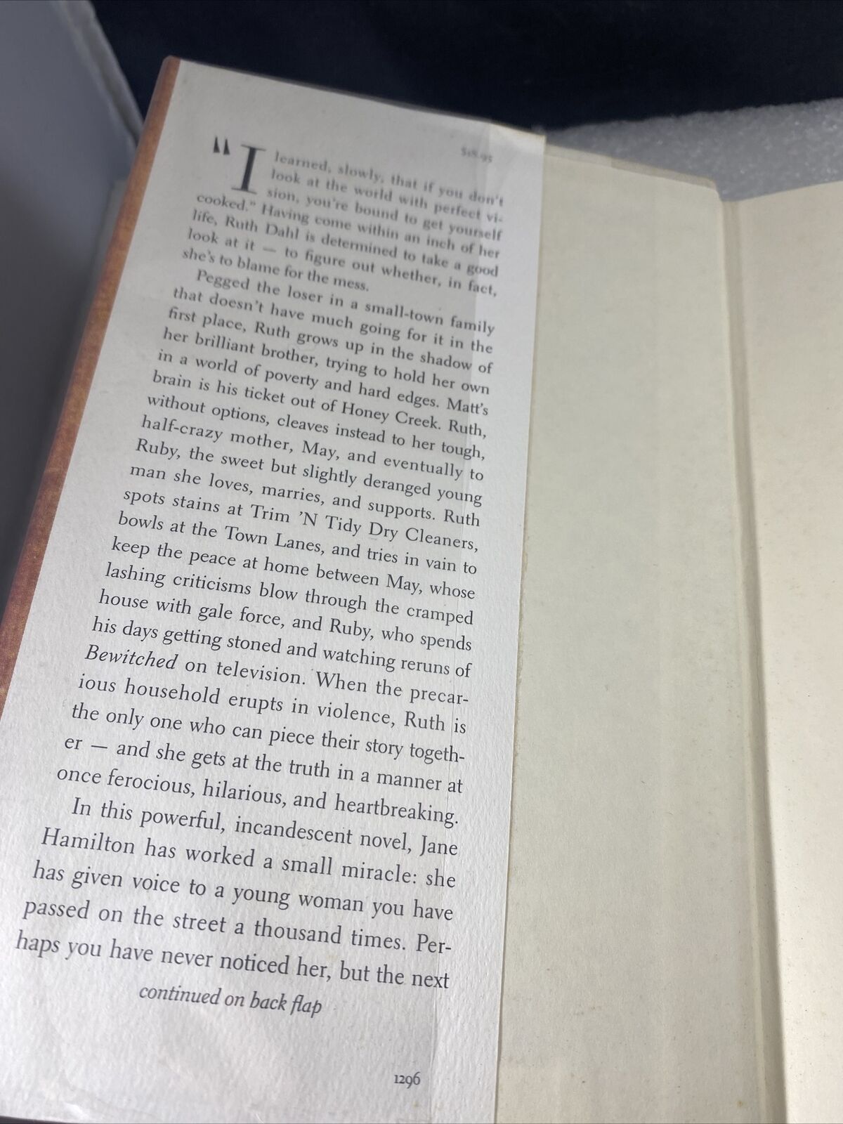 The Book of Ruth by Hamilton, Jane , hardcover Ex Libris 2nd Print Good Cond
