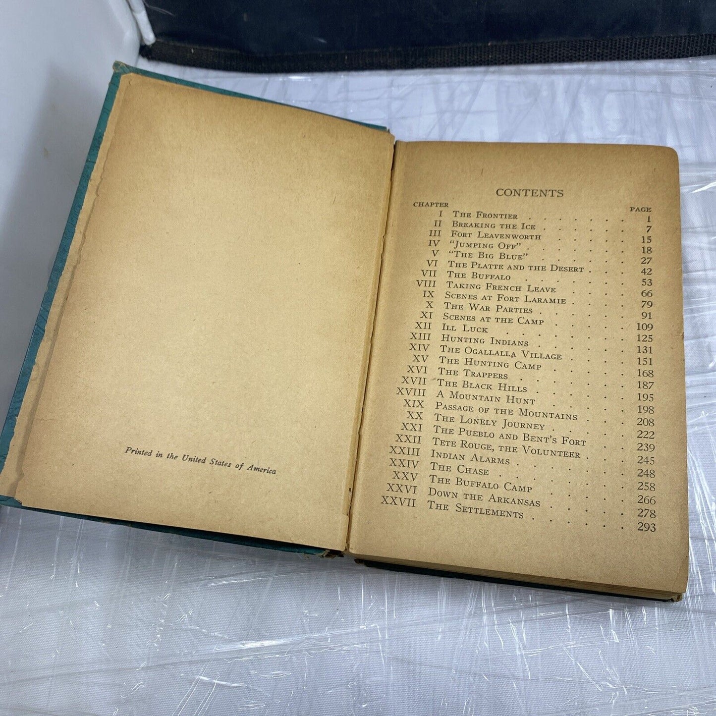 The Oregon Trail Francis Parkman JR Art-type Edition RARE Blue Leather Antique