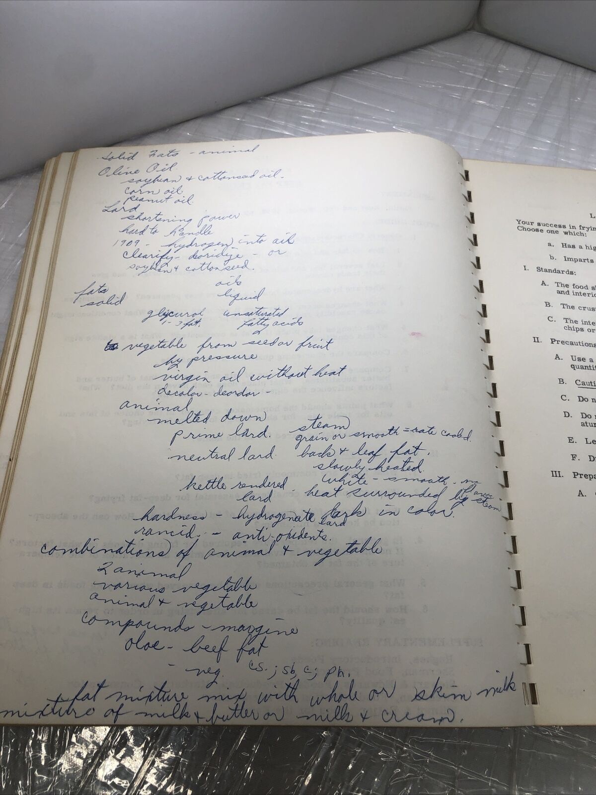 Vintage Rare Spiral Bound 1958 University Of Nebraska Home Economic Lab Cookbook
