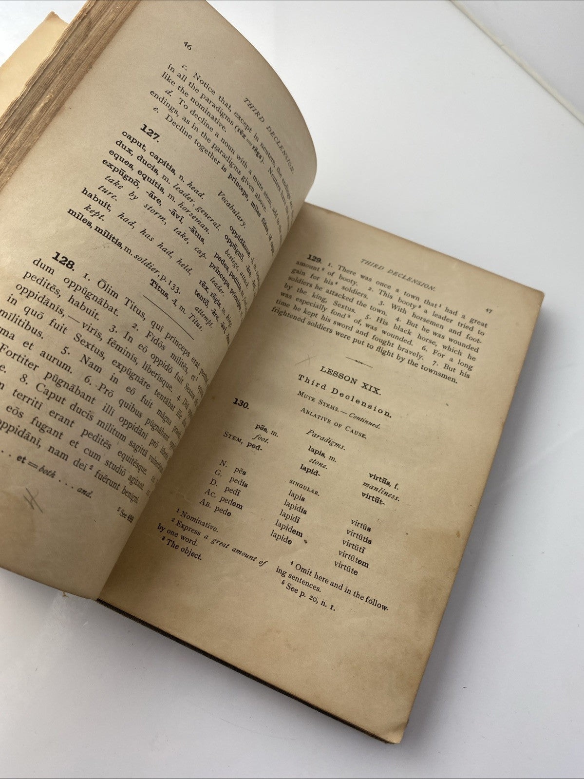 FIRST LATIN BOOK First Year Latin Book by Collar and Daniell 1897 Ginn & Co.