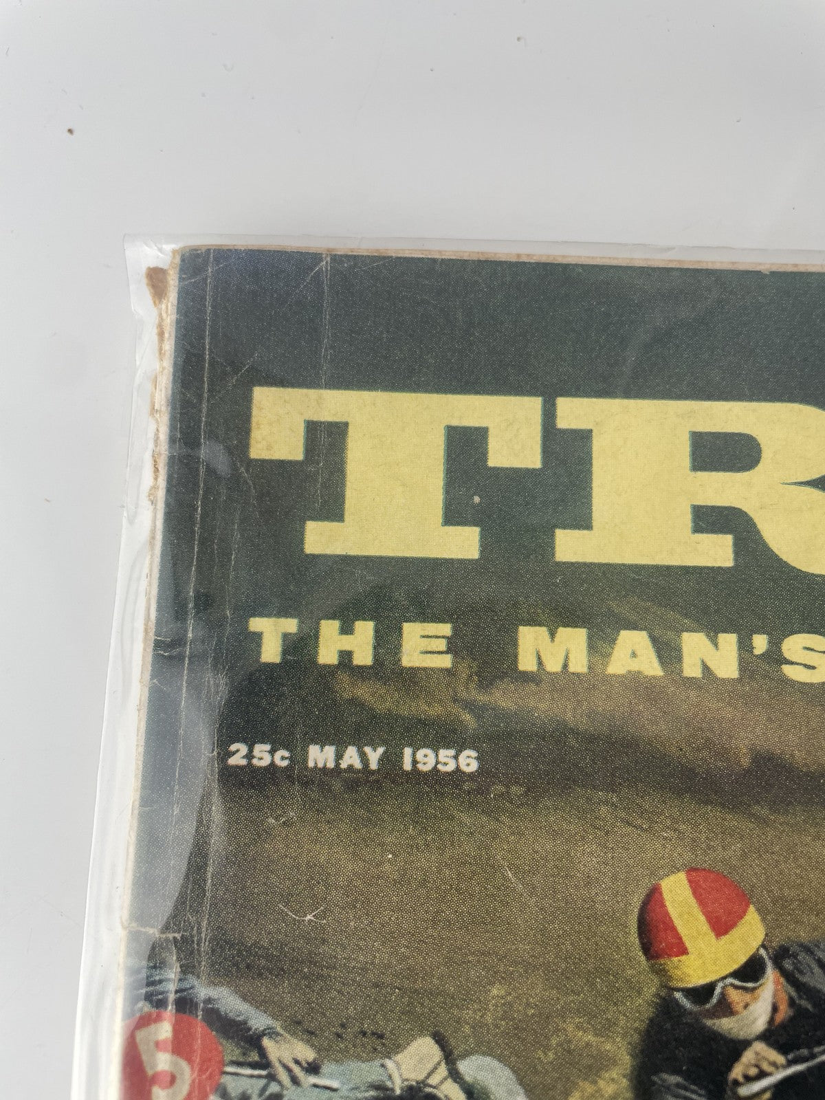 Vintage 1956 True The Man's Magazine May Motorcycle Racing Incredible Impersonat