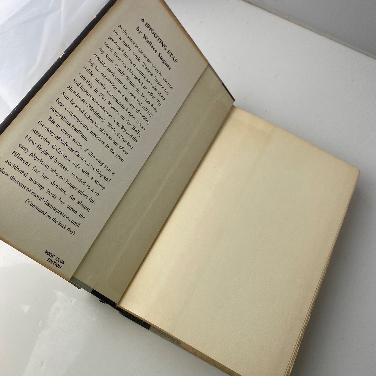 A Shooting Star Wallace Stegner 1961 First Edition Novel Viking