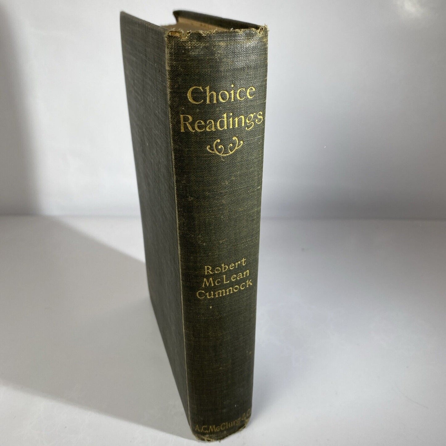 Choice Readings by Robert McLean Cumnock 1898 Antique Entertaining Textbook Rare