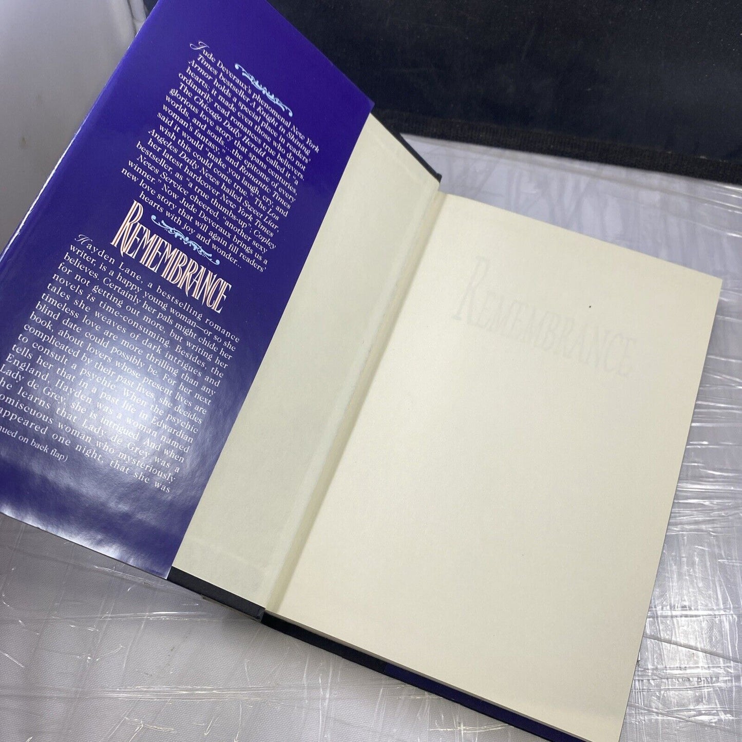 Remembrance by Jude deveraux 1994 hardback dust jacket Book Club Ed Good!