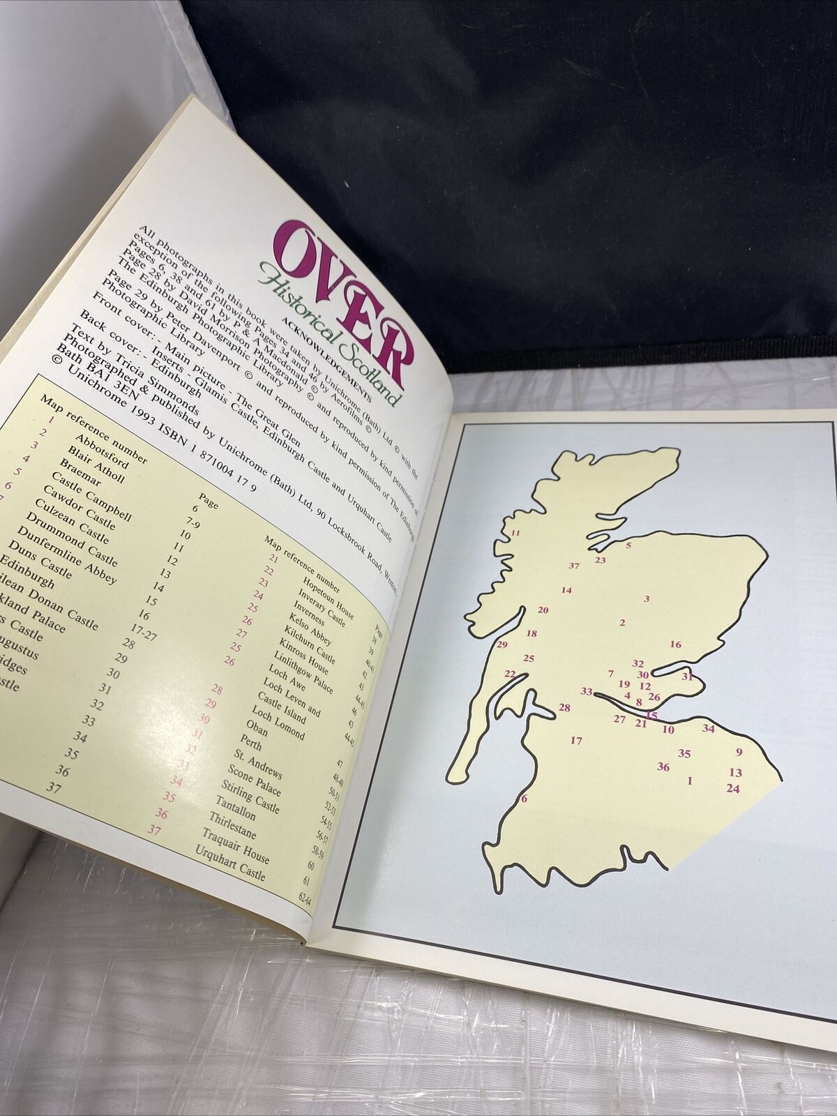 Over Historical Scotland By Tricia Simmonds Vintage Scottish Tourism Book