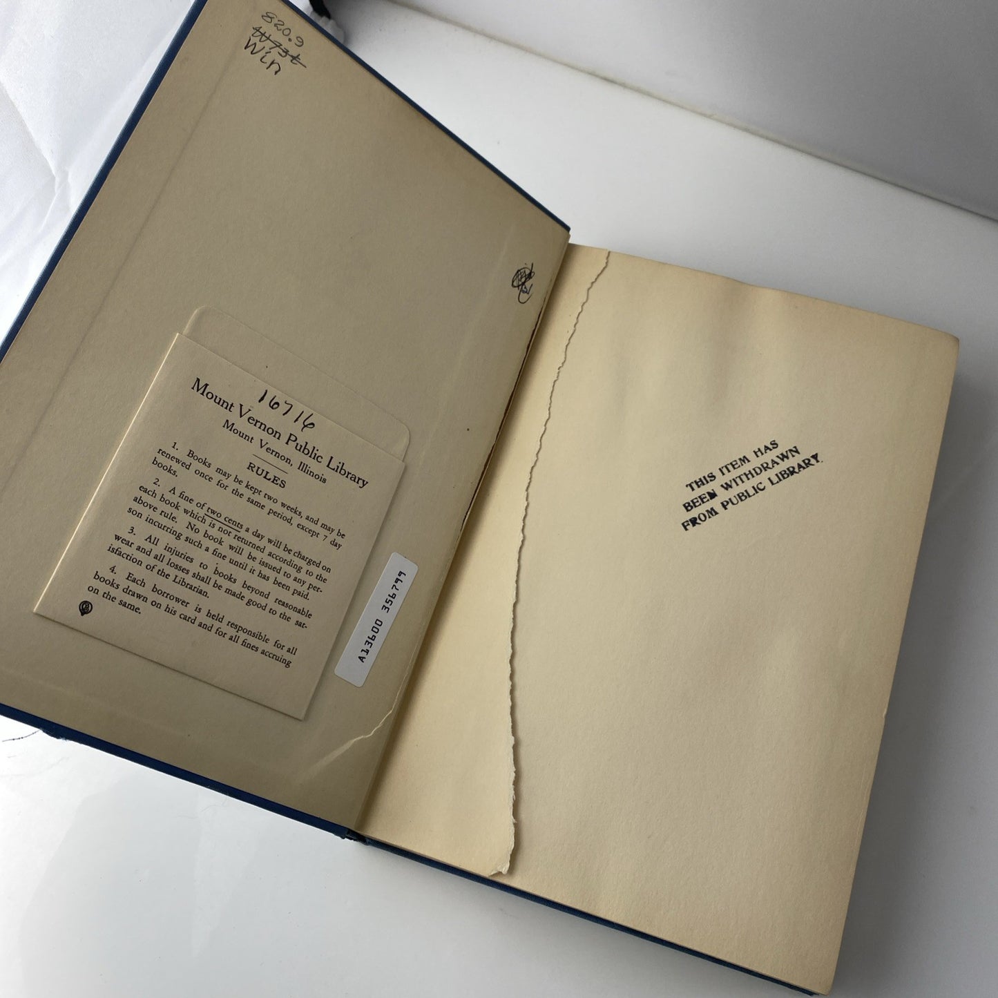 WINTERICH, JOHN TRACY (1891-1970) Twenty-Three Books and the Stories Behind Them