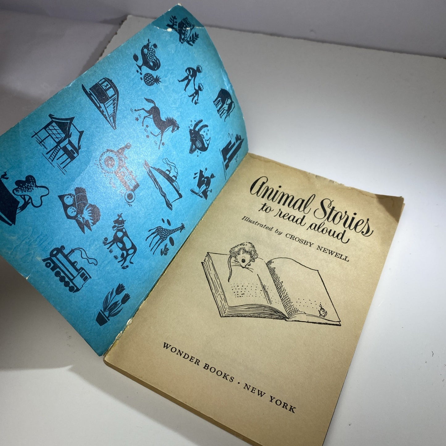 Animal Stories To Read Aloud 1959 Vintage Paperback Wonder Books Crosby Newell