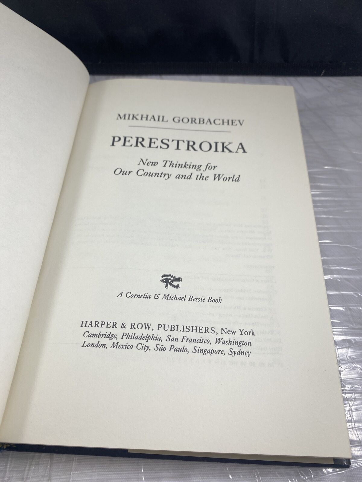 Rare - Mikhail Gorbachev Perestroika, 1st Edition, 1st Printing, Hardcover w/DJ