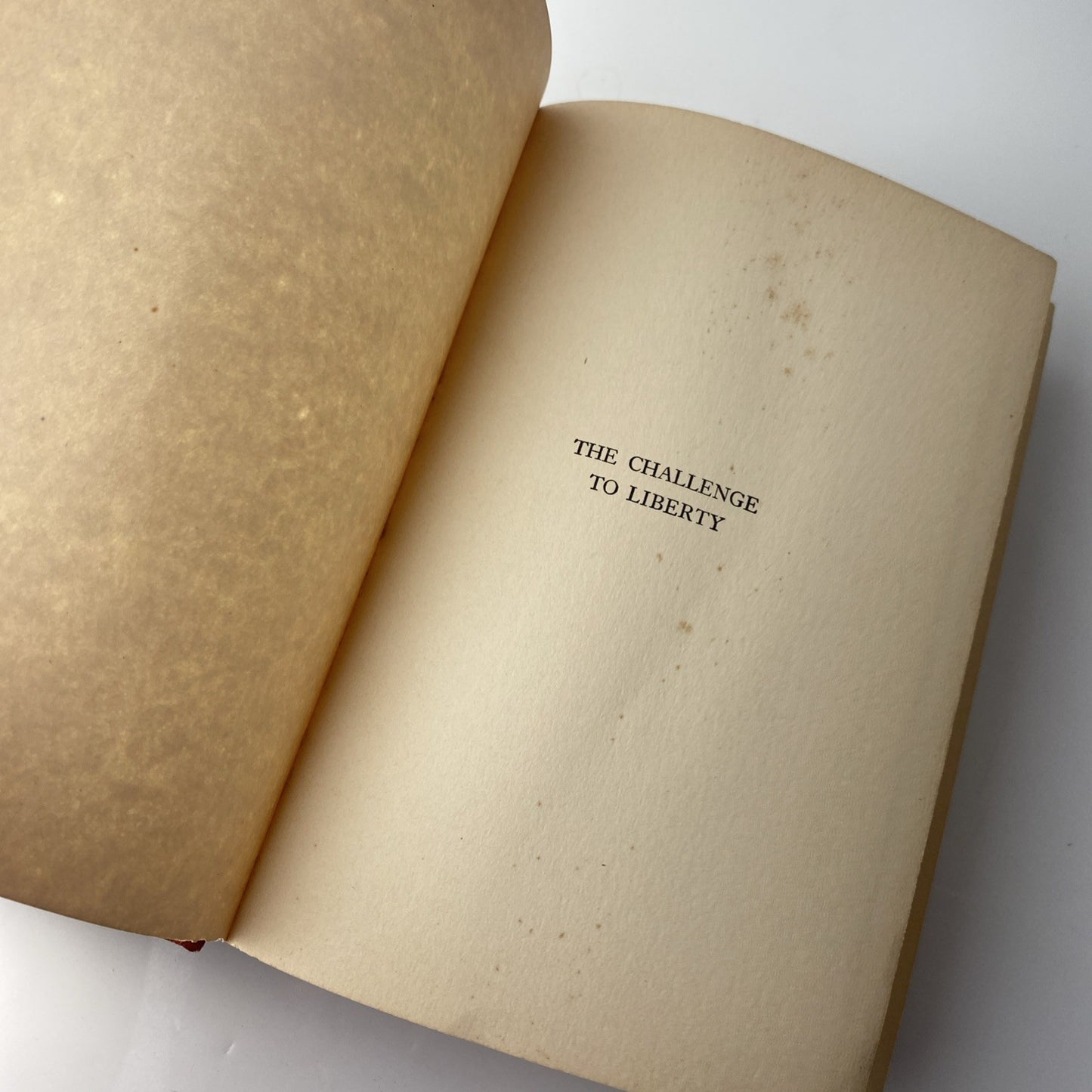 Herbert Hoover / THE CHALLENGE TO LIBERTY 1st Edition 1934