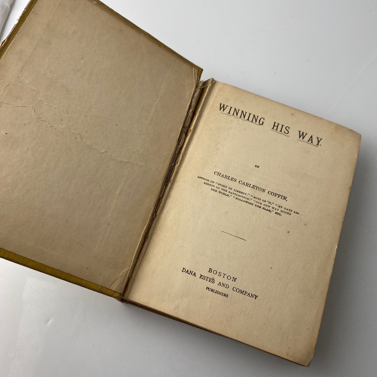 Winning His Way Charles Carleton Coffin 1893 Vintage Civil War History