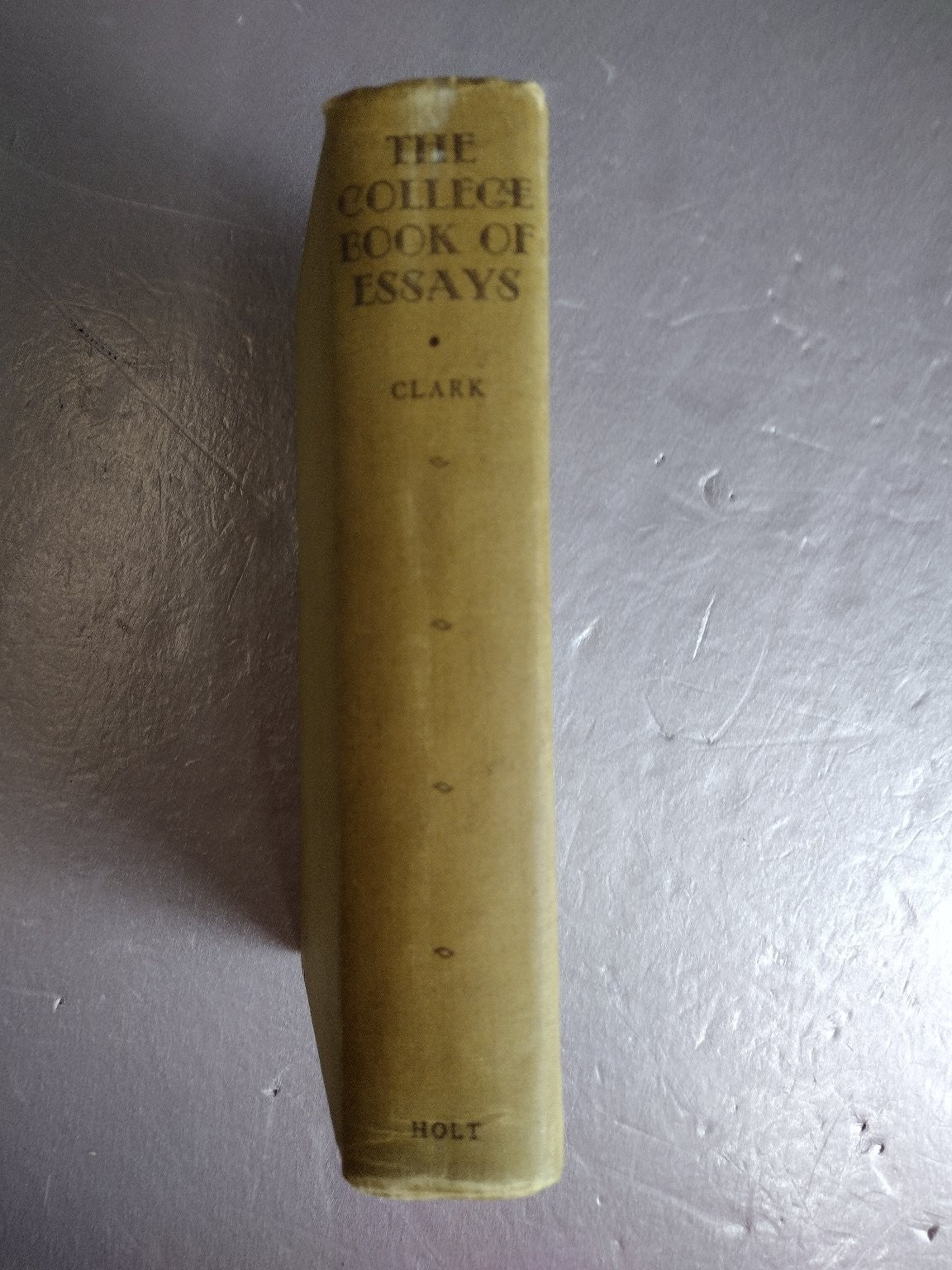 The College Book of Essays John Abbot Clark 1939 English Literature Holt