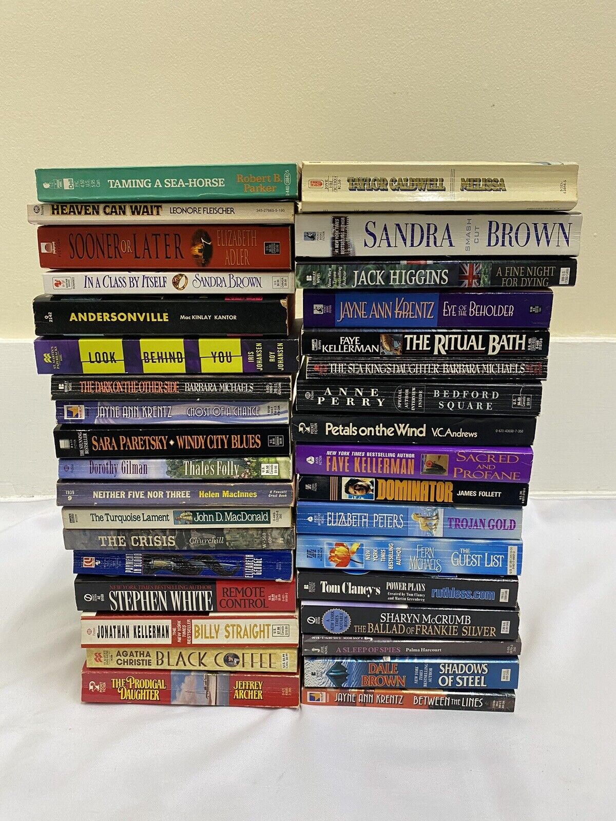35 Fiction Paperback Book lot bundle Assortment-Sacred And Profane