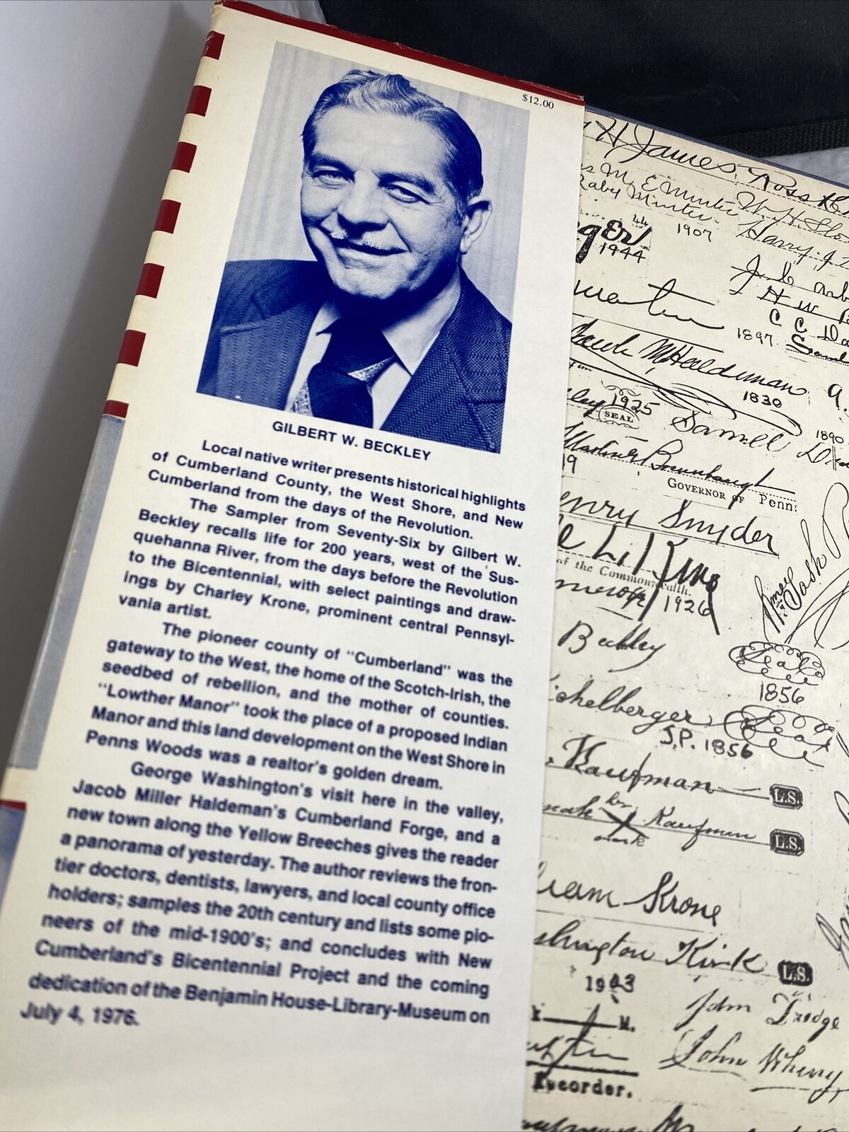 Sampler from Seventy-Six Gilbert Beckley Signed Book Vintage American History