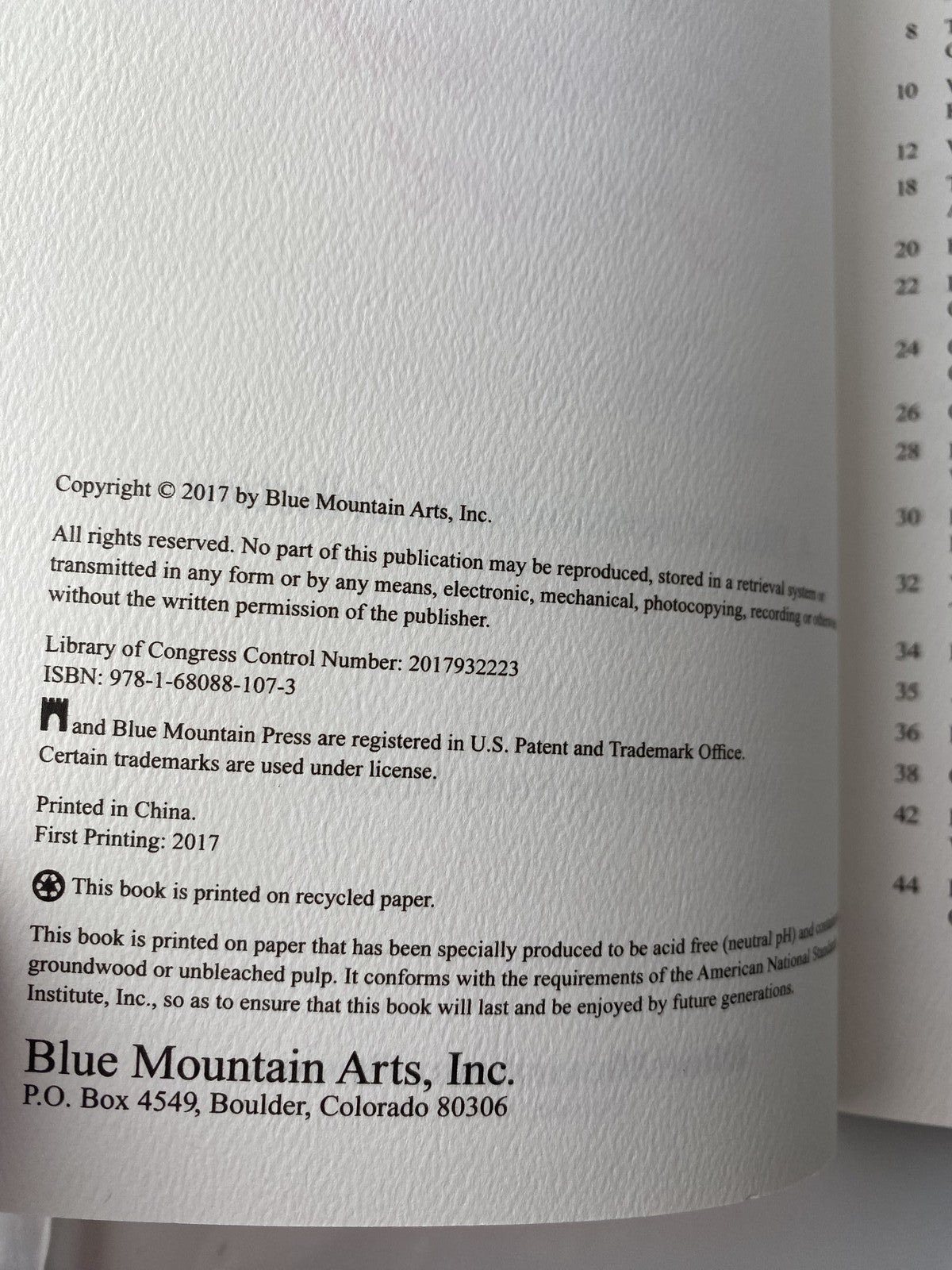 Live Each Day With a Grateful Heart Blue Mountain Arts Collection Softcover 2017