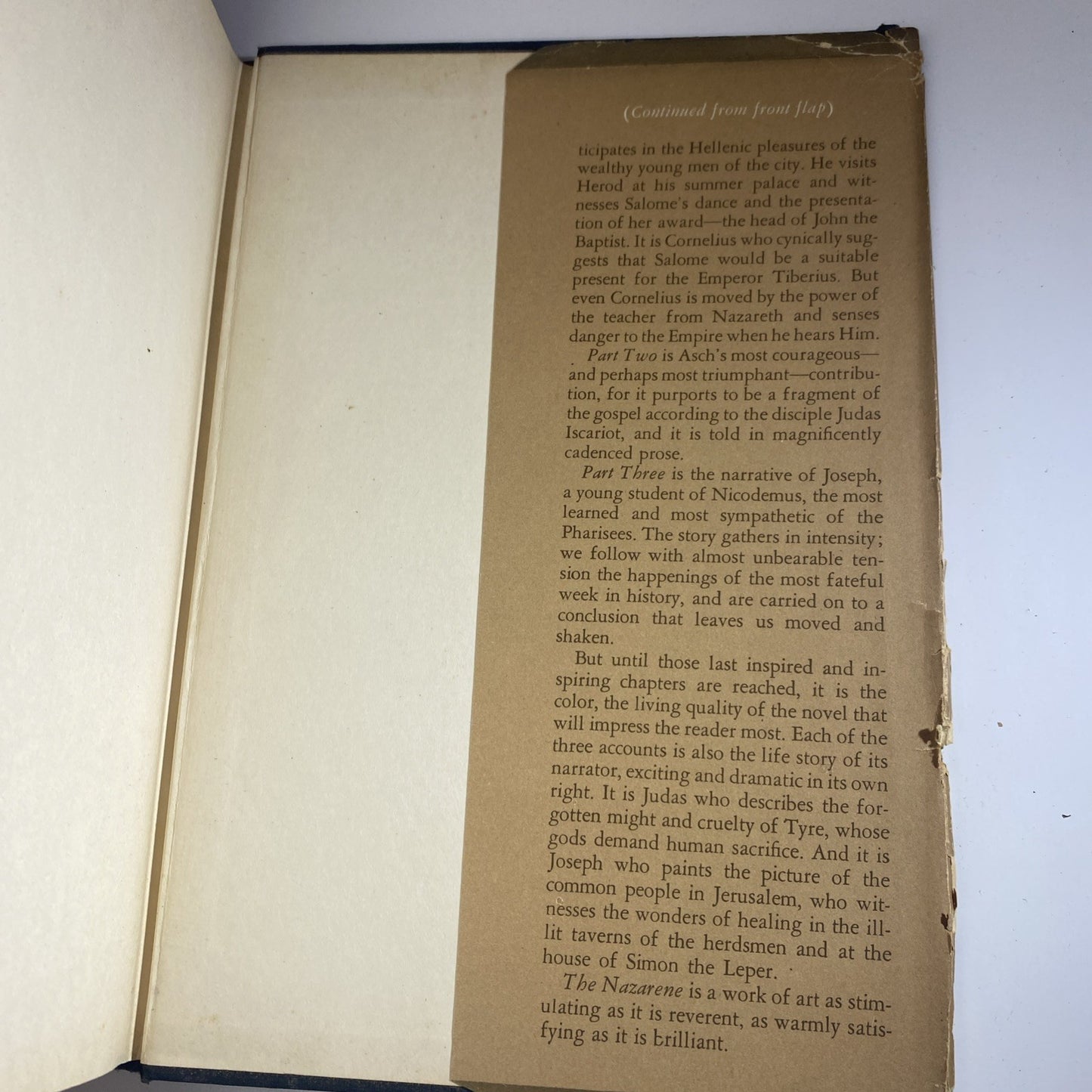 Vintage First Print Novel Of Jesus THE NAZARENE by Sholem Asch Hardcover 1939